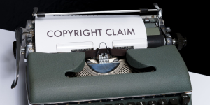 typewriter page printing copyright claim