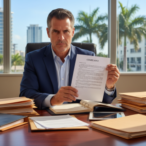 Defending Against a Lawsuit in Florida: What Happens After You're Served 8 Florida attorney reviewing formal legal complaint document