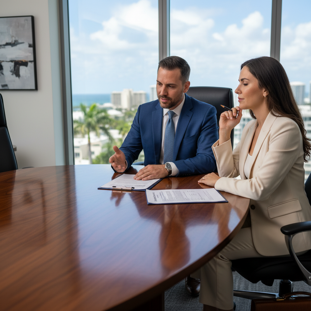 Florida business litigation attorney fees — fee agreement review