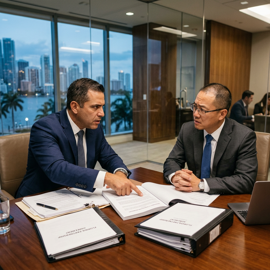 Florida business partner breach of contract — litigation attorney