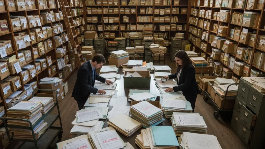 Florida courthouse property records filing room — lis pendens documents