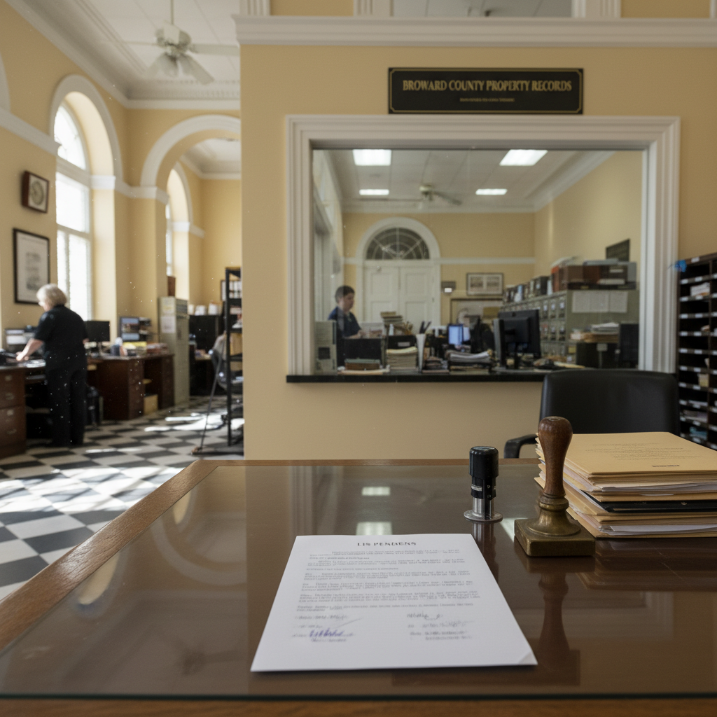Florida lis pendens — real estate litigation property filing