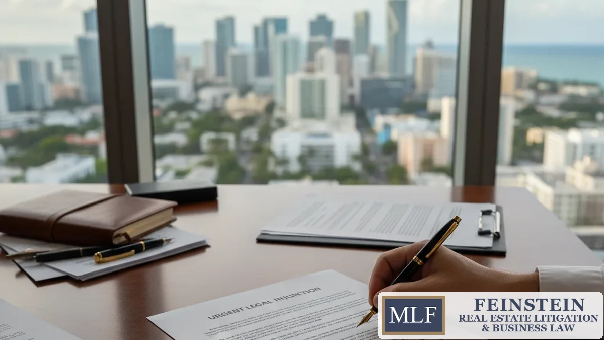 Preliminary Injunctions in Florida Business Disputes: When Courts Act Fast 4 Signing a preliminary injunction document in Florida business litigation