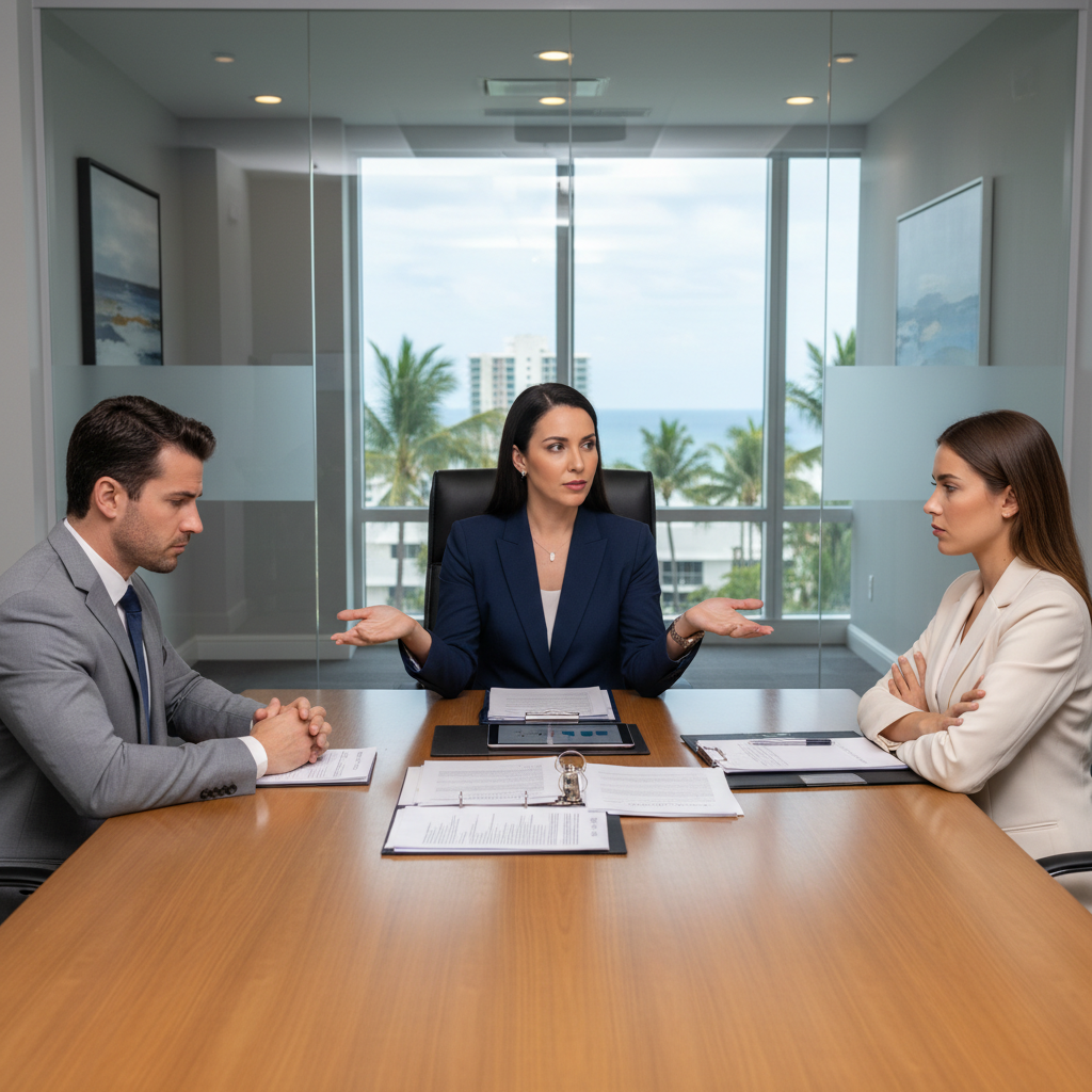 Florida real estate mediation conference — neutral mediator between parties