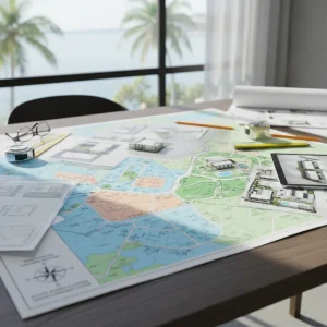 Florida zoning map and property development planning documents